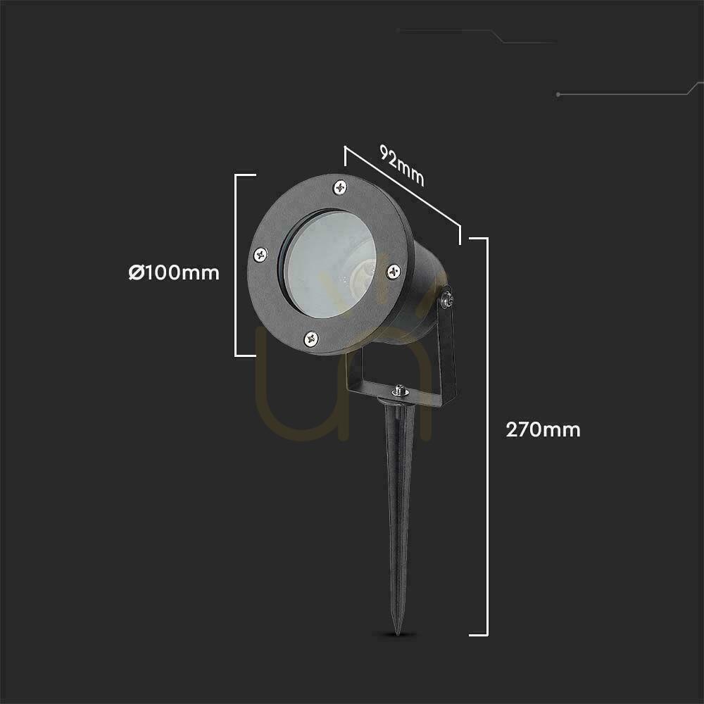 Zobrazit Zahradní zemní svítidlo Hliníkové svítidlo GU10 černé IP65 V-TAC VT-7701 Záruka 3 roky Zahradní zemní svítidlo Hliníkové svítidlo GU10 černé IP65 V-TAC VT-7701 Záruka 3 roky