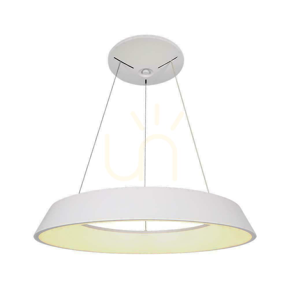 Kontrola V-TAC 48W LED TRIAC závěsné svítidlo bílé VT-7755 3000K 5000lm V-TAC 48W LED TRIAC závěsné svítidlo bílé VT-7755 3000K 5000lm