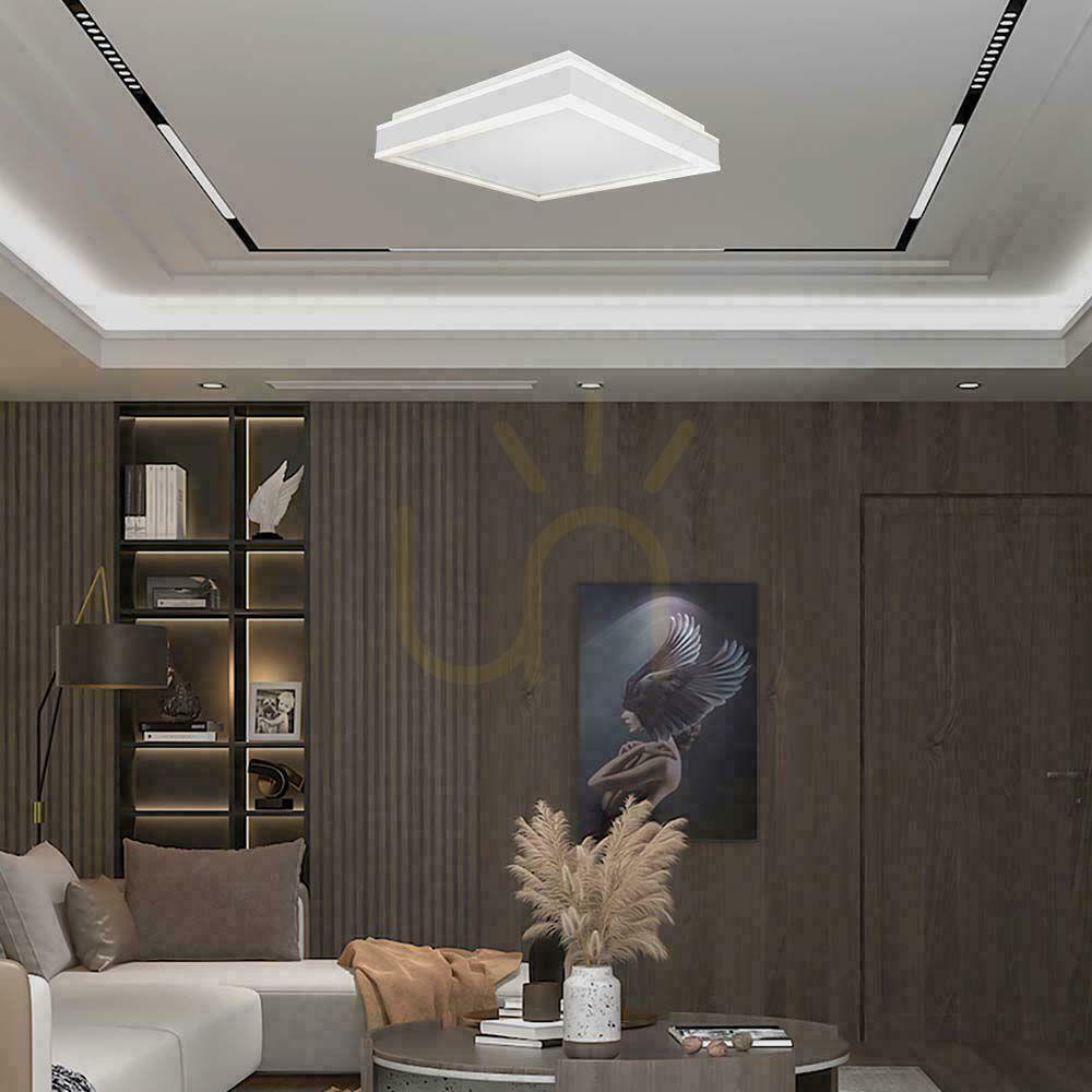 Náhled V-TAC 38W LED TRIAC Plafond 3v1 White Square 40x40cm VT-7757-W 4000K 4000lm V-TAC 38W LED TRIAC Plafond 3v1 White Square 40x40cm VT-7757-W 4000K 4000lm