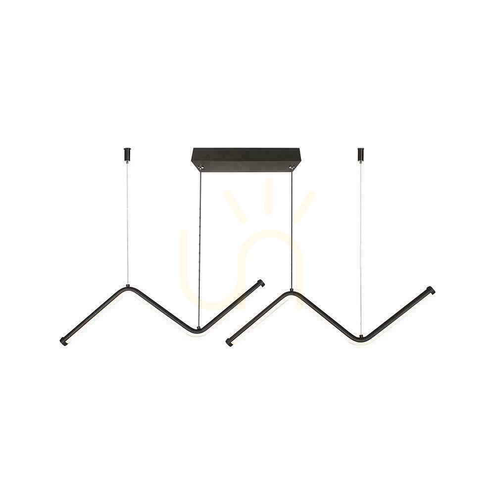 Kontrola V-TAC 12W LED závěsné svítidlo černé 4000K 1280lm V-TAC 12W LED závěsné svítidlo černé 4000K 1280lm