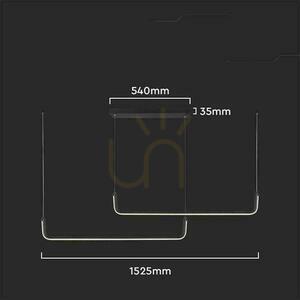 V-TAC 24W LED závěsné svítidlo černé VT-7770 4000K 2500lm small 3