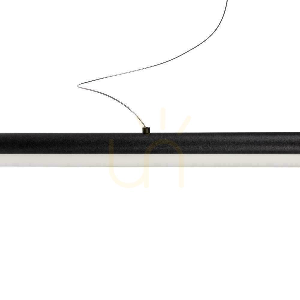 Pohled V-TAC 23W LED závěsné svítidlo černé 120cm 4000K 2130lm V-TAC 23W LED závěsné svítidlo černé 120cm 4000K 2130lm