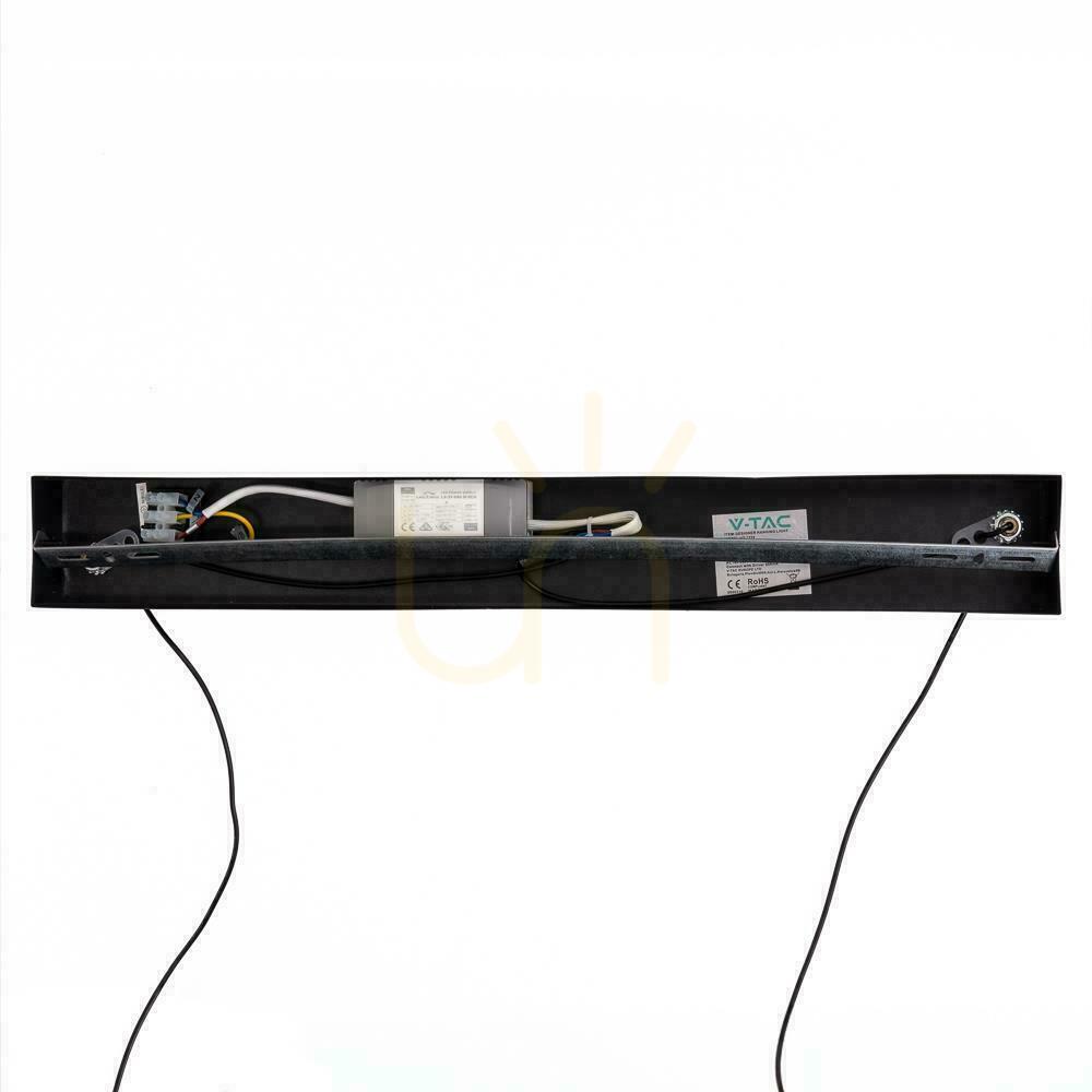 Náhled V-TAC 23W LED závěsné svítidlo černé 120cm 4000K 2130lm V-TAC 23W LED závěsné svítidlo černé 120cm 4000K 2130lm