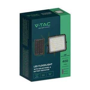 V-TAC 6W solární LED projektor s dálkovým ovládáním, AUTO, časovač, IP65 černý VT-40W 4000K 400lm small 3