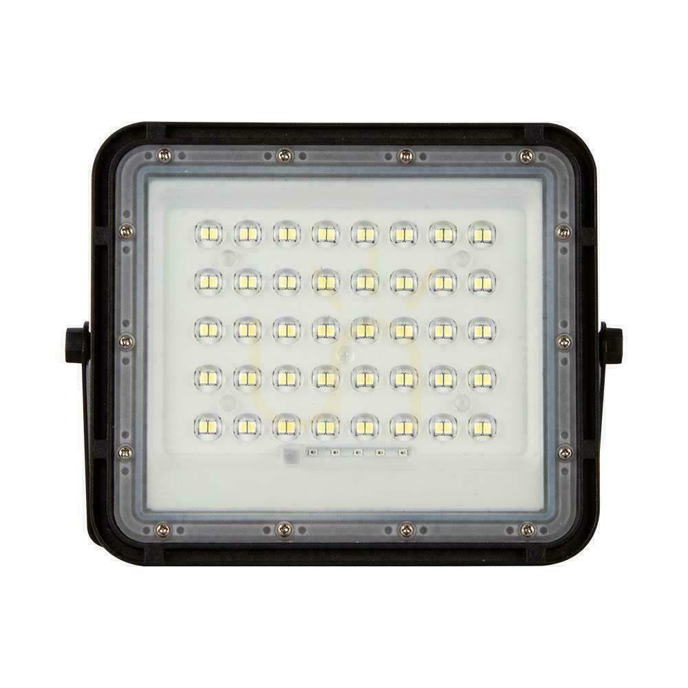 Náhled V-TAC 10W solární LED projektor s dálkovým ovládáním, AUTO, časovač, IP65 černý VT-80W 6400K 800lm V-TAC 10W solární LED projektor s dálkovým ovládáním, AUTO, časovač, IP65 černý VT-80W 6400K 800lm