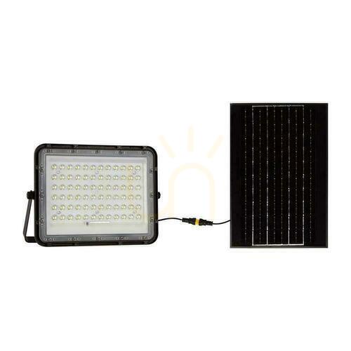 Kontrola Solární LED reflektor V-TAC VT-120W 15 W, 1200 lm, 4000 K, IP65, dálkové ovládání, černý