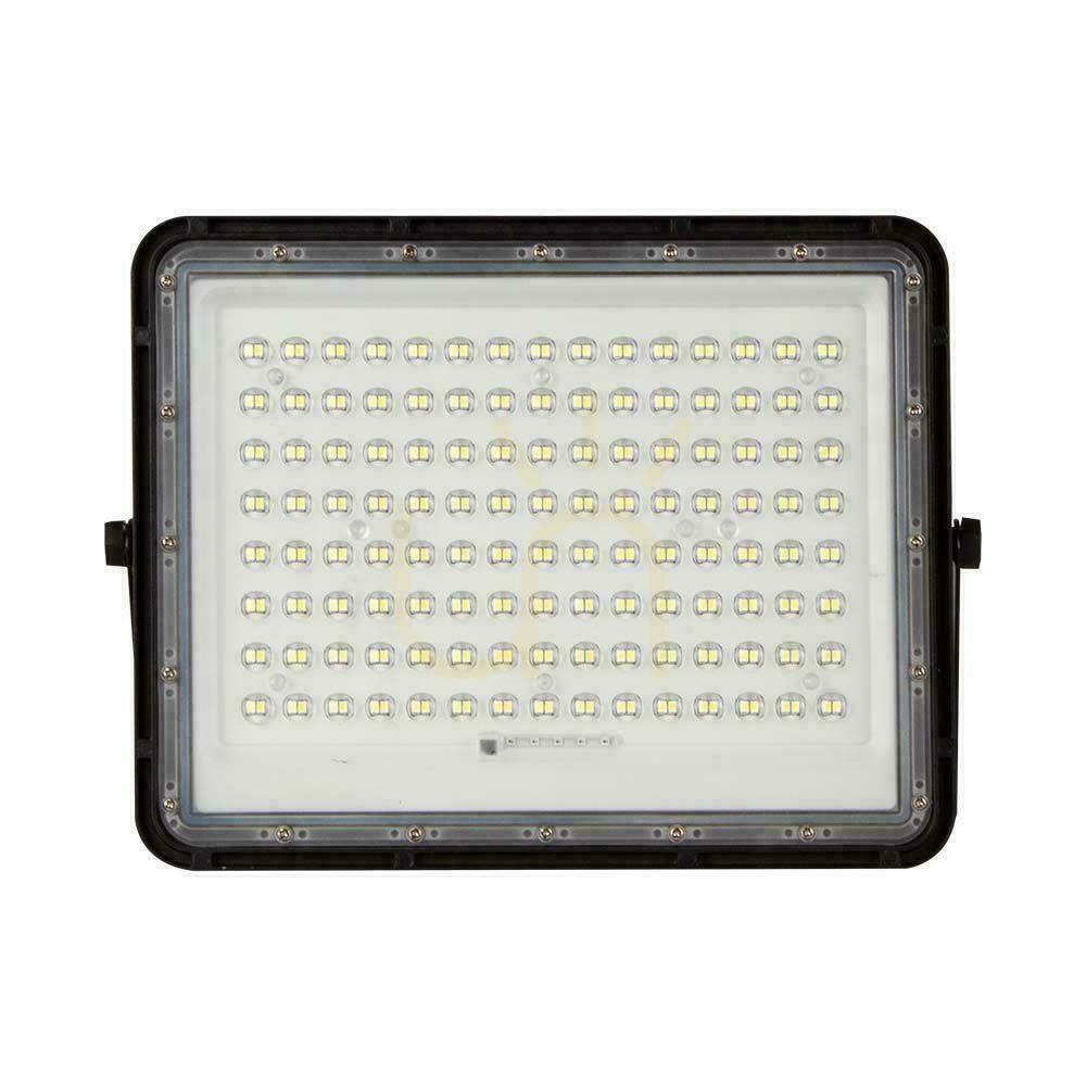 Náhled V-TAC 20W solární LED projektor s dálkovým ovládáním, AUTO, časovač, IP65 černý VT-180W 6400K 1800lm V-TAC 20W solární LED projektor s dálkovým ovládáním, AUTO, časovač, IP65 černý VT-180W 6400K 1800lm