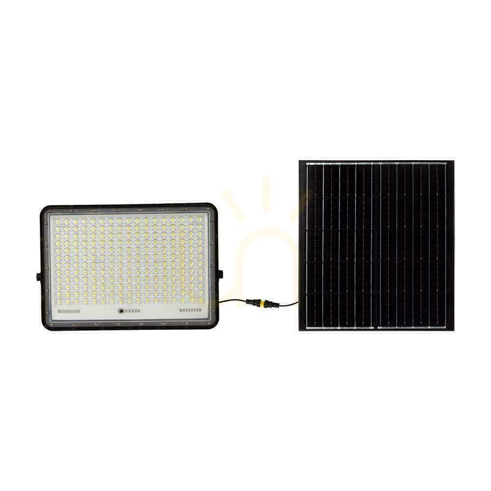 Kontrola V-TAC 30W solární LED projektor s dálkovým ovládáním, AUTO, časovač, IP65 černý VT-240W 4000K 2600lm V-TAC 30W solární LED projektor s dálkovým ovládáním, AUTO, časovač, IP65 černý VT-240W 4000K 2600lm