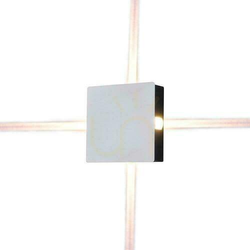 Kontrola V-TAC 4W LED nástěnné svítidlo IP65 White Square VT-704 3000K 428lm