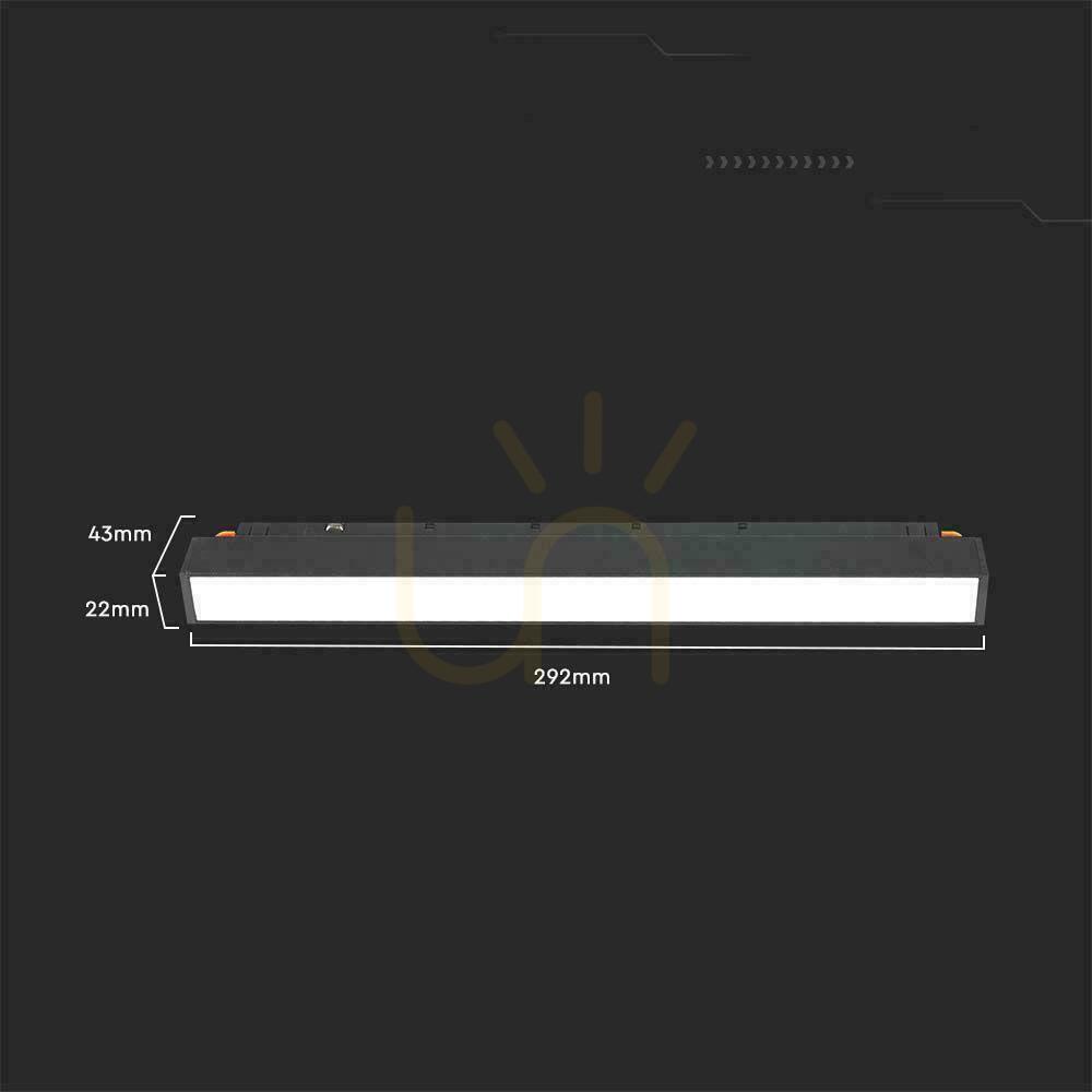 Pohled SMART 48V V-TAC 12W LED CCT 90st SMART WiFi TRACKLIGHT autobusové svítidlo černé VT-3612 2700K-6400K 1200lm 3 roky záruka SMART 48V V-TAC 12W LED CCT 90st SMART WiFi TRACKLIGHT autobusové svítidlo černé VT-3612 2700K-6400K 1200lm 3 roky záruka
