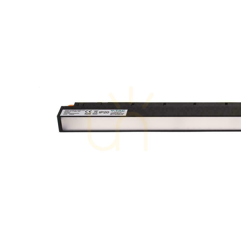 Pohled SMART 48V V-TAC 20W LED CCT 90st SMART WiFi TRACKLIGHT autobusové svítidlo černé VT-3620 2700K-6400K 2100lm 3 roky záruka SMART 48V V-TAC 20W LED CCT 90st SMART WiFi TRACKLIGHT autobusové svítidlo černé VT-3620 2700K-6400K 2100lm 3 roky záruka