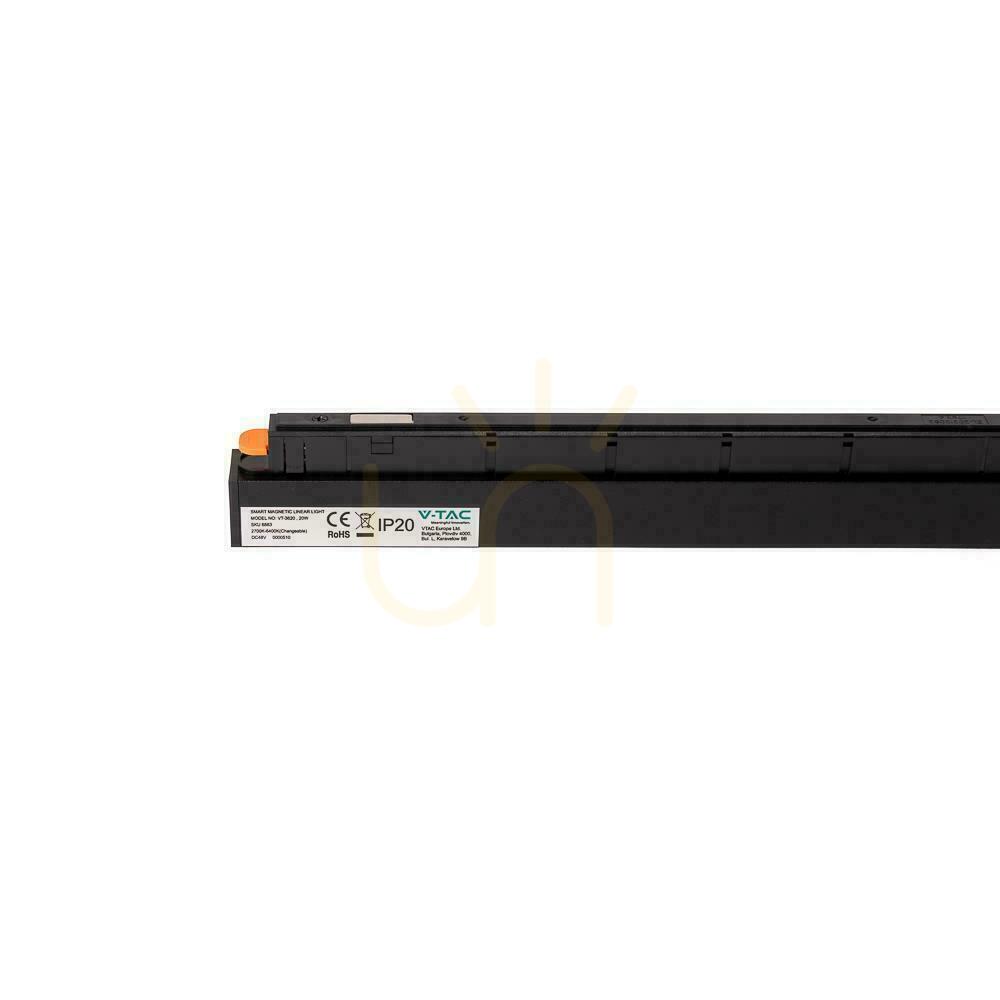 Náhled SMART 48V V-TAC 20W LED CCT 90st SMART WiFi TRACKLIGHT autobusové svítidlo černé VT-3620 2700K-6400K 2100lm 3 roky záruka SMART 48V V-TAC 20W LED CCT 90st SMART WiFi TRACKLIGHT autobusové svítidlo černé VT-3620 2700K-6400K 2100lm 3 roky záruka