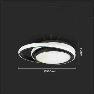 Přisazené stropní svítidlo V-TAC 24W LED 3v1 černé kulaté fi.30cm VT-7783 4000K 2560lm 1 Přisazené stropní svítidlo V-TAC 24W LED 3v1 černé kulaté fi.30cm VT-7783 4000K 2560lm small 1