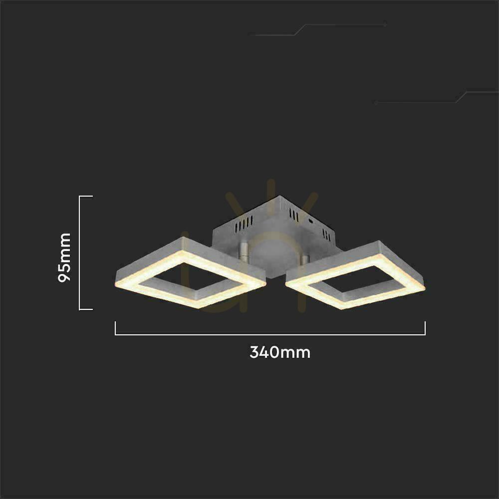 Pohled V-TAC 17W LED stropní svítidlo šedé VT-7786 3000K 1490lm V-TAC 17W LED stropní svítidlo šedé VT-7786 3000K 1490lm