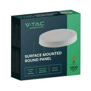 V-TAC Surface Mounted LED Panel Premium Downlight 12W Round fi170 VT-60012 3000K 1200lm. 3 V-TAC Surface Mounted LED Panel Premium Downlight 12W Round fi170 VT-60012 3000K 1200lm. small 3