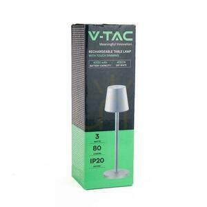 V-TAC 3W LED nabíjecí stmívatelná lampa na noční stolek šedá VT-7703 4000K 70lm. 5 V-TAC 3W LED nabíjecí stmívatelná lampa na noční stolek šedá VT-7703 4000K 70lm. small 5