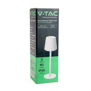 V-TAC 3W LED nabíjecí stmívatelná lampa na noční stolek bílá VT-7703 4000K 70lm. small 5