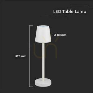 V-TAC 3W LED nabíjecí stmívatelná lampa na noční stolek bílá VT-7703 4000K 70lm. small 6