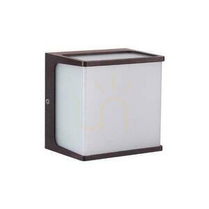 Venkovní nástěnné svítidlo V-TAC VT-708 LED 8 W 750 lm 3000 K, IP65, hnědé, opálový kryt 120×120 mm small 0