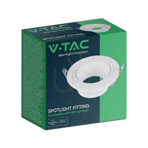 Kontrola Mesh V-TAC GU10 Round White VT-438 Záruka 3 roky