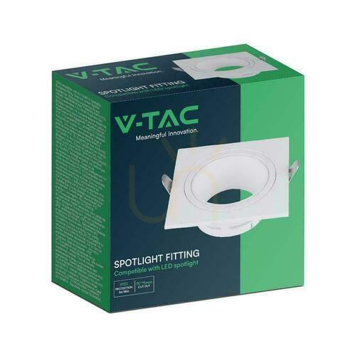 Kontrola Mesh V-TAC GU10 Square White VT-443 Záruka 3 roky