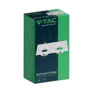 V-TAC 2xGU10 Obdélník bílý VT-439 Luminary Záruka 3 roky small 1
