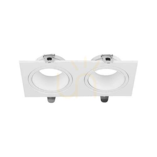 Kontrola V-TAC 2xGU10 Obdélník bílý VT-439 Luminary Záruka 3 roky