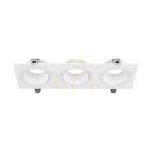 Bílé trojité zápustné svítidlo V-TAC VT-441 3×GU10 max. 35 W IP20 small 0