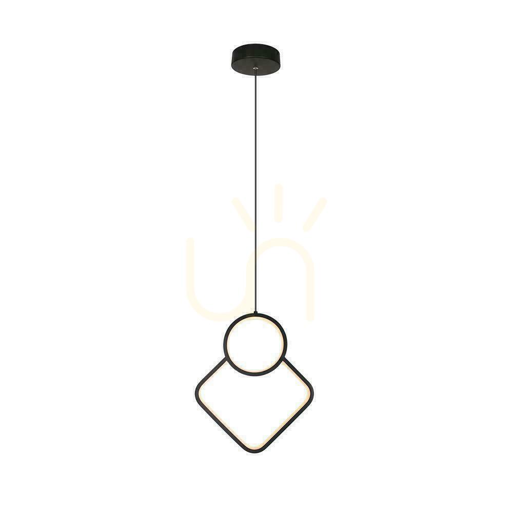 Kontrola V-TAC 12W LED závěsné svítidlo černé VT-7917 4000K 1300lm V-TAC 12W LED závěsné svítidlo černé VT-7917 4000K 1300lm
