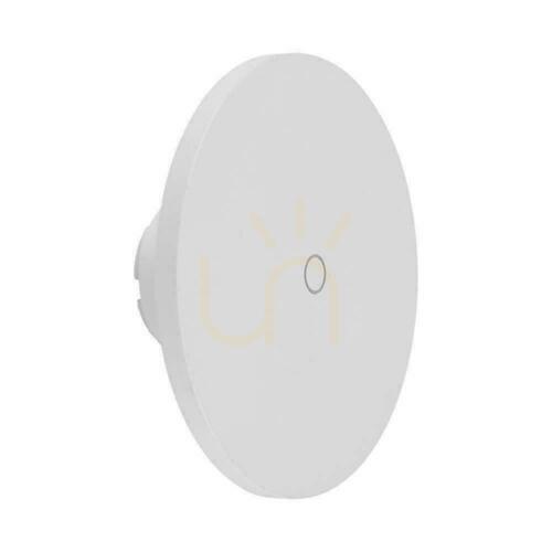 Kontrola Nástěnná 12W V-TAC kulatá CCT bílá stmívatelná VT-83012 3000K-6400K 1200lm nástěnná lampa.