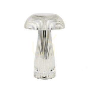 V-TAC 1W LED stolní lampa na noční stolek 25 cm USB nabíjení Stmívatelná průhledná VT-1040 3000K-6000K 50lm small 2