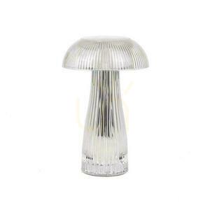 V-TAC 1W LED stolní lampa na noční stolek 25 cm USB nabíjení Stmívatelná průhledná VT-1040 3000K-6000K 50lm small 3