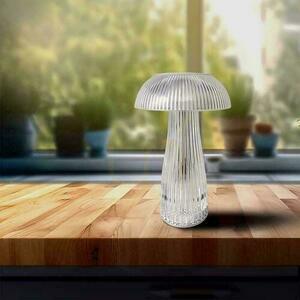 V-TAC 1W LED stolní lampa na noční stolek 25 cm USB nabíjení Stmívatelná průhledná VT-1040 3000K-6000K 50lm small 8