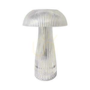 V-TAC 1W LED stolní lampa na noční stolek 25 cm USB nabíjení Stmívatelná průhledná VT-1040 3000K-6000K 50lm small 0