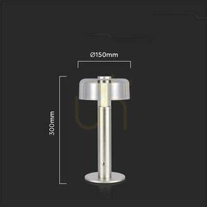 V-TAC 1W LED stolní lampa 30cm USB nabíjení stmívatelná zlatá VT-1049 3000K 100lm small 2