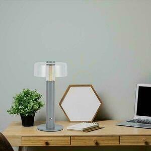 V-TAC 1W LED stolní lampa na noční stolek 30cm USB nabíjení stmívatelná šedá VT-1049 3000K 100lm small 5