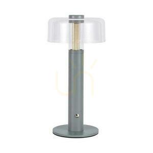 V-TAC 1W LED stolní lampa na noční stolek 30cm USB nabíjení stmívatelná šedá VT-1049 3000K 100lm small 0