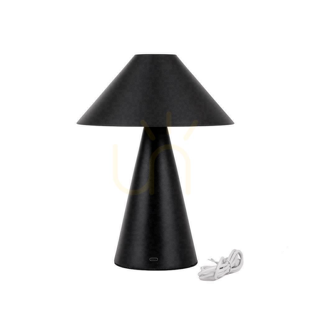Náhled V-TAC 3W LED 24cm stolní noční světlo USB nabíjení stmívatelné černé VT-1051 3000K-6000K 200lm. V-TAC 3W LED 24cm stolní noční světlo USB nabíjení stmívatelné černé VT-1051 3000K-6000K 200lm.