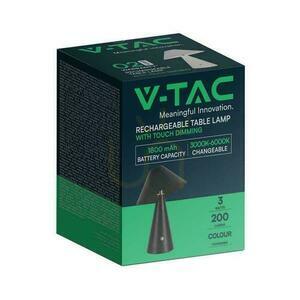 V-TAC 3W LED 24cm stolní noční světlo USB nabíjení stmívatelné černé VT-1051 3000K-6000K 200lm. 4 V-TAC 3W LED 24cm stolní noční světlo USB nabíjení stmívatelné černé VT-1051 3000K-6000K 200lm. small 4