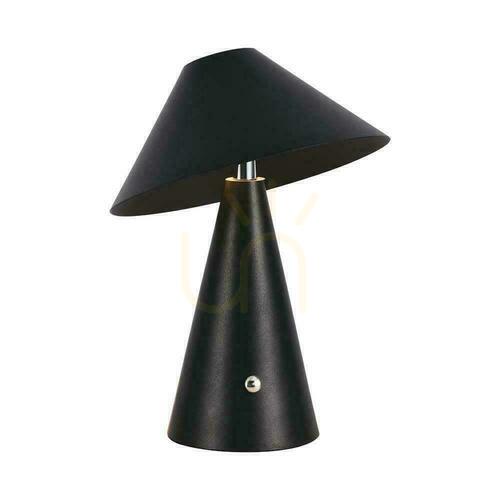 Kontrola V-TAC 3W LED 24cm stolní noční světlo USB nabíjení stmívatelné černé VT-1051 3000K-6000K 200lm.