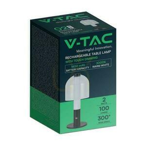 V-TAC 2W LED stolní lampa na noční stolek 30cm USB nabíjení stmívatelná černá VT-1056 3000K 100lm 1 V-TAC 2W LED stolní lampa na noční stolek 30cm USB nabíjení stmívatelná černá VT-1056 3000K 100lm small 1