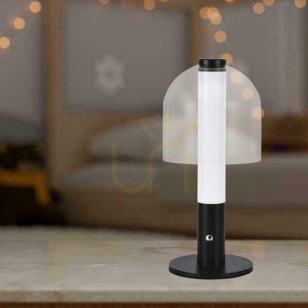 Pohled V-TAC 2W LED stolní lampa na noční stolek 30cm USB nabíjení stmívatelná černá VT-1056 3000K 100lm V-TAC 2W LED stolní lampa na noční stolek 30cm USB nabíjení stmívatelná černá VT-1056 3000K 100lm