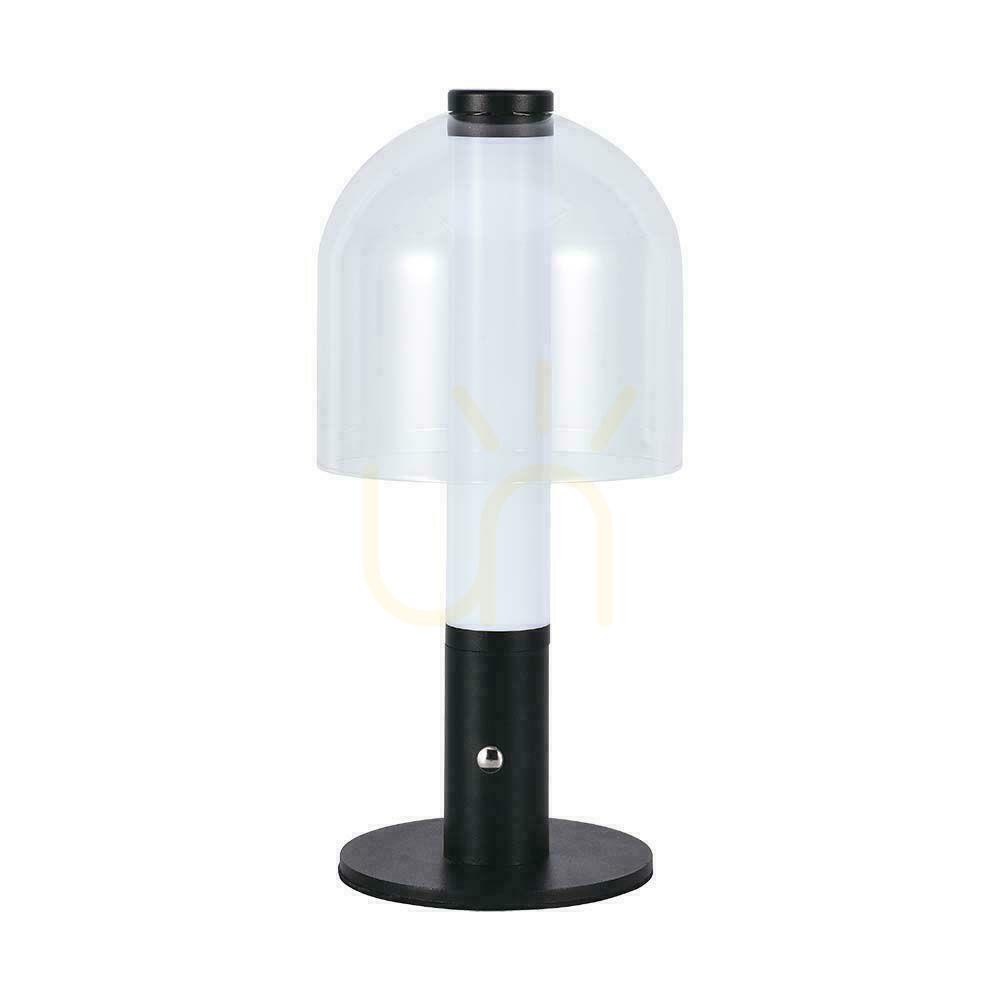 Kontrola V-TAC 2W LED stolní lampa na noční stolek 30cm USB nabíjení stmívatelná černá VT-1056 3000K 100lm V-TAC 2W LED stolní lampa na noční stolek 30cm USB nabíjení stmívatelná černá VT-1056 3000K 100lm
