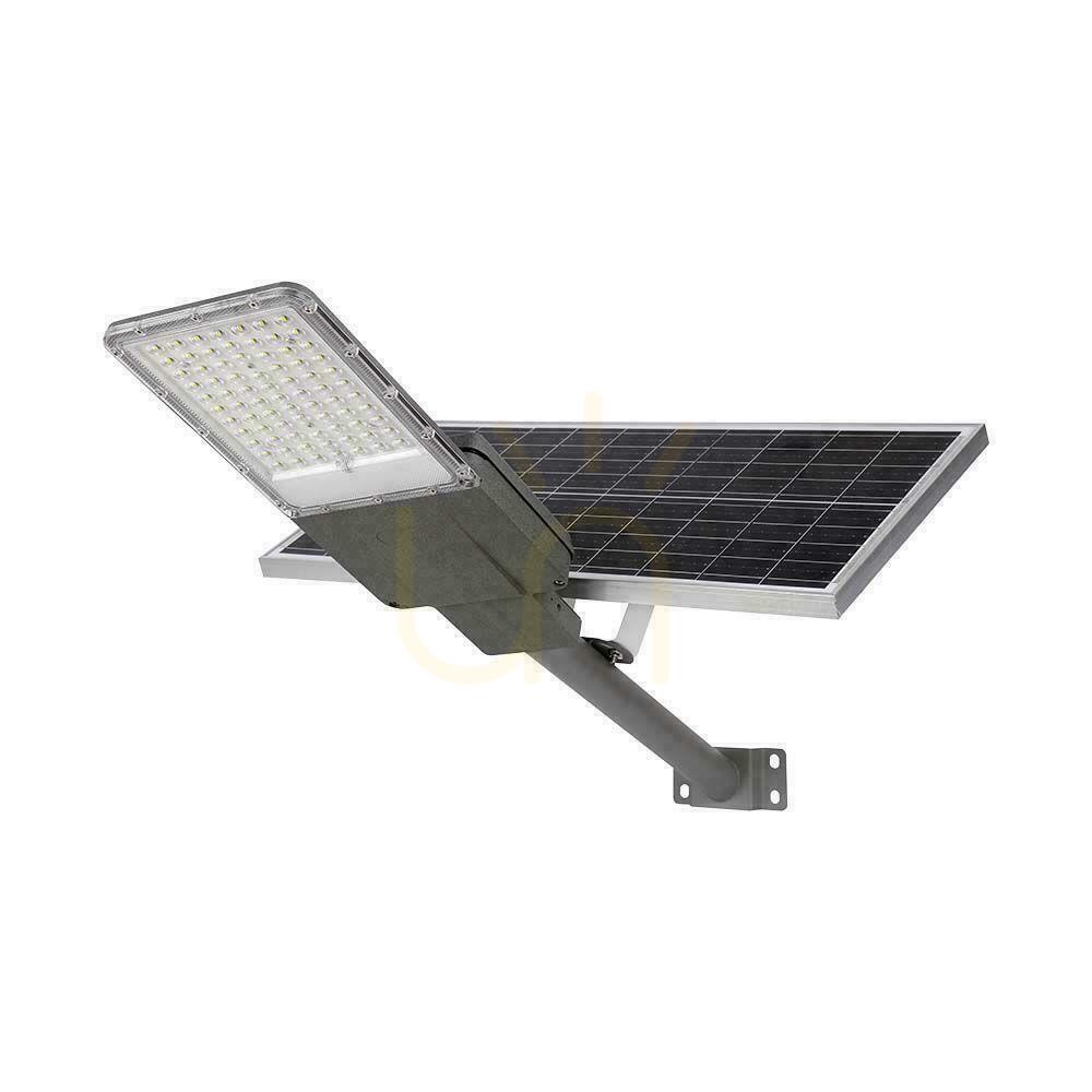 Kontrola V-TAC BRIDGELUX CHIP Solární LED pouliční svítidlo IP65 Pilotní panel LiFePO4 70W VT-15300ST 4000K 3500lm V-TAC BRIDGELUX CHIP Solární LED pouliční svítidlo IP65 Pilotní panel LiFePO4 70W VT-15300ST 4000K 3500lm