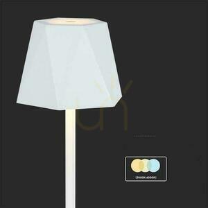 V-TAC 4W LED stolní lampa na noční stolek 37cm USB nabíjení Stmívatelná bílá VT-1034 3000K-6000k 150lm small 6