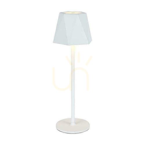 Kontrola V-TAC 4W LED stolní lampa na noční stolek 37cm USB nabíjení Stmívatelná bílá VT-1034 3000K-6000k 150lm