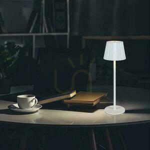 V-TAC 4W LED stolní lampa na noční stolek 37cm USB nabíjení Stmívatelná bílá VT-1028 3000K-6000K 150lm small 7