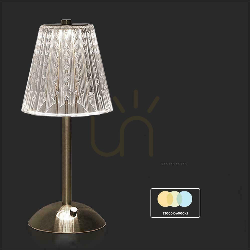 Zobrazit V-TAC 3W LED 29cm stolní noční světlo USB nabíjení stmívatelné pískově hnědé VT-1033 3000K-6000K 210lm V-TAC 3W LED 29cm stolní noční světlo USB nabíjení stmívatelné pískově hnědé VT-1033 3000K-6000K 210lm