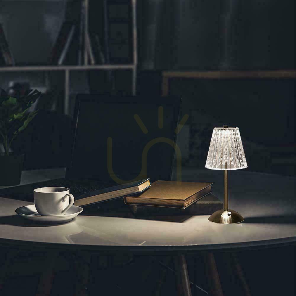 Kontrola V-TAC 3W LED 29cm stolní noční světlo USB nabíjení stmívatelné pískově hnědé VT-1033 3000K-6000K 210lm V-TAC 3W LED 29cm stolní noční světlo USB nabíjení stmívatelné pískově hnědé VT-1033 3000K-6000K 210lm
