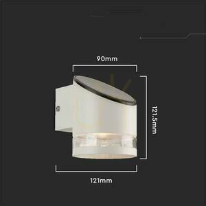 Zahradní nástěnná lampa Solární V-TAC 1W LED Bílá IP44 VT-1138 3000K 70lm 3 roky záruka small 2